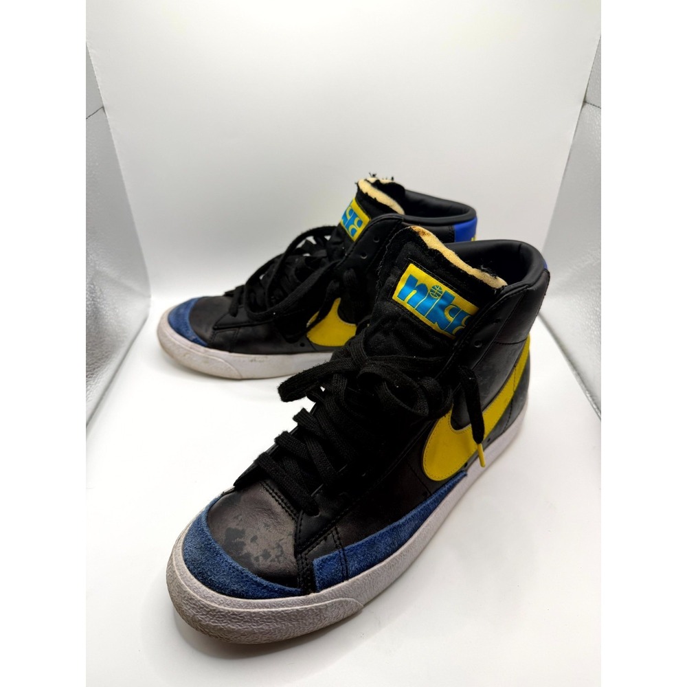 Nike Blazer Mid Peace, Love & Basketball DC1414-001 Mens 9 Sneaker Black Leather